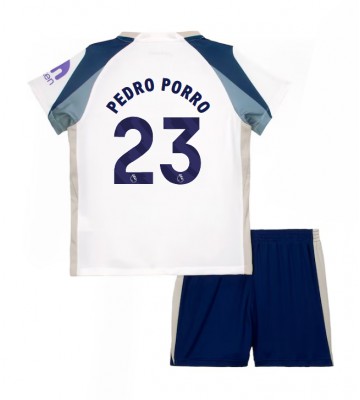 Tottenham Hotspur Pedro Porro #23 Prima Maglia Bambino 2025-26 Manica Corta (+ Pantaloni corti)